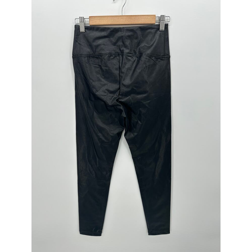 Boston Proper Womens Black Aspen Faux Leather Pull On Legging Sz XS Edgy Grunge - Picture 2 of 7